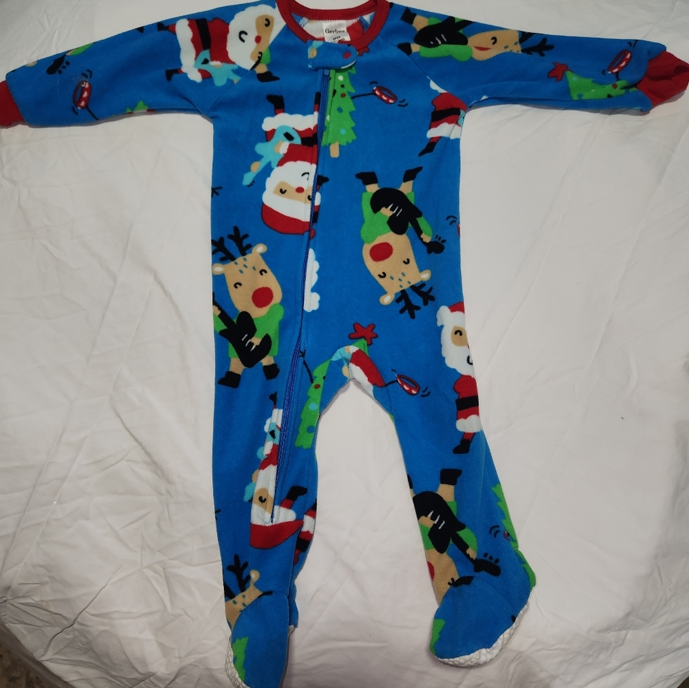 Gerber Blue Festive Kids Footie